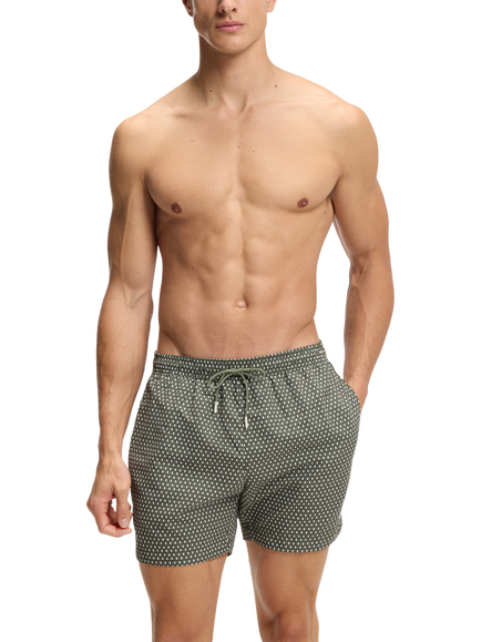 HUGO BOSS Spotty Geometric Swim Shorts, Open Green, Open Green