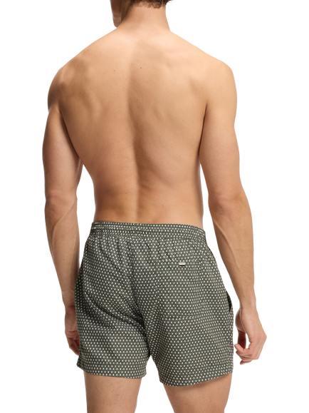 HUGO BOSS Spotty Geometric Swim Shorts, Open Green - view 2, Open Green