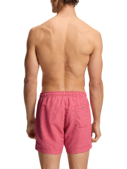 HUGO BOSS Sunrise Geometric Swim Shorts, Dark Red - view 2, Dark Red