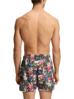 HUGO BOSS Floral Swim Shorts, Open Green - view 2, Open Green