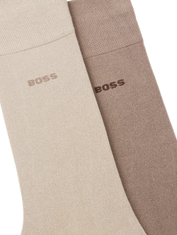 BOSS Bamboo Socks, Pack of 2, Brown - view 2, Brown