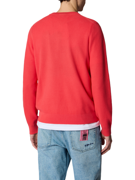 Paul Smith Crew Neck Cotton Jumper, Pink - view 2, Pink