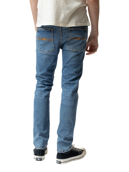Nudie Jeans Lean Dean Slim Fit Jeans, Lost Orange - view 2, Lost Orange