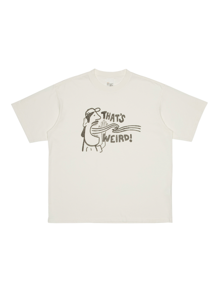 Nudie Jeans Koffe Cotton Slogan T-Shirt, Chalk White, Chalk White