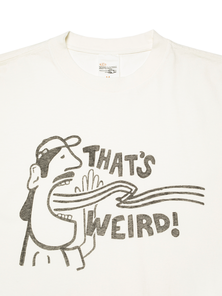 Nudie Jeans Koffe Cotton Slogan T-Shirt, Chalk White - view 2, Chalk White