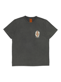 Nudie Jeans Roy Cotton Textured Print T-Shirt, Antracite, Antracite