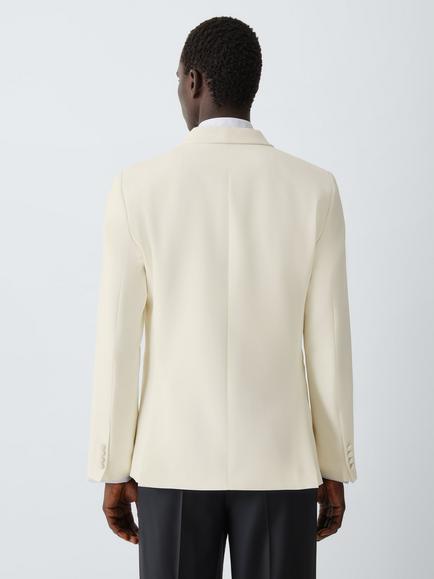 John Lewis Slim Fit Shawl Lapel Wool Dinner Jacket, Ivory - view 2, Ivory