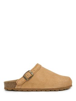 Celtic & Co. Strap Detail Leather Clogs, Sand, Sand