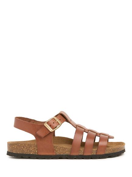 Celtic & Co. Leather Gladiator Sandals, Tan, Tan