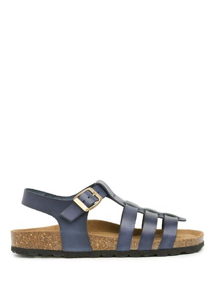 Celtic & Co. Leather Gladiator Sandals, Navy, Navy