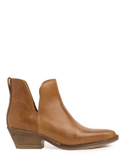 Celtic & Co. Leather Split Detail Ankle Boots, Tan, Tan