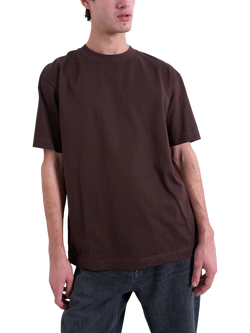 Topman Relaxed Fit Crew Neck T-Shirt, Chocolate, Chocolate