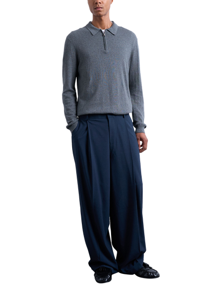 Topman Relaxed Fit Smart Trousers, Navy, Navy