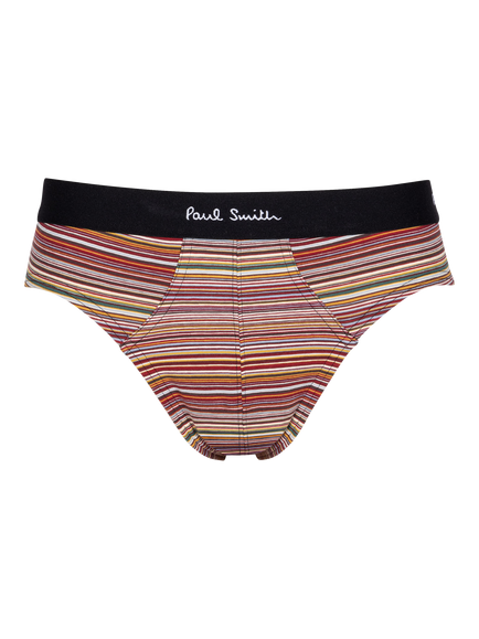 Paul Smith Signature Stripe Cotton Blend Briefs, Pack of 3, Multi - view 2, Multi