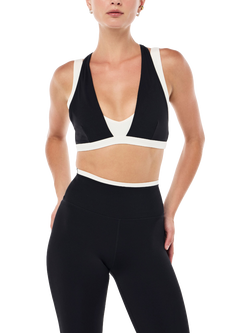 P.E Nation Unity Sports Bra, Black/White - view 2, Black/White