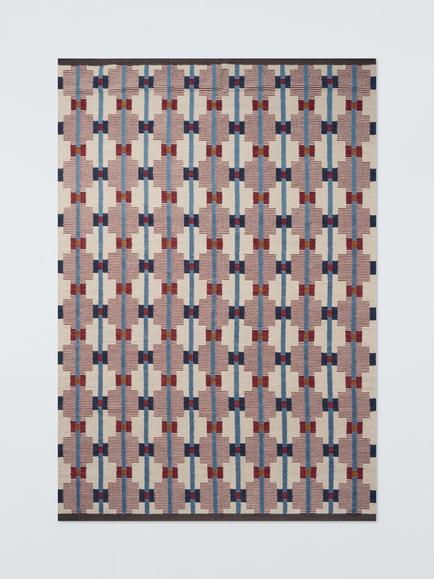 John Lewis Calado Geometric Wool Rich Rug, Burnt Umber, Burnt Umber