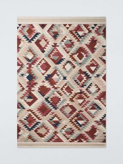 John Lewis Zafira Kelim Flatweave Wool Rich Rug, Multi, Multi