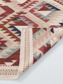 John Lewis Zafira Kelim Flatweave Wool Rich Rug, Multi - view 2, Multi
