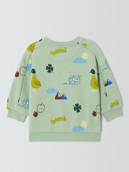 John Lewis Baby Adventure Sweater, Adventure Print - view 2, Adventure Print