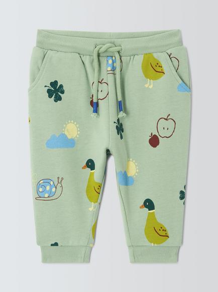 John Lewis Baby Adventure Joggers, Adventure Print, Adventure Print