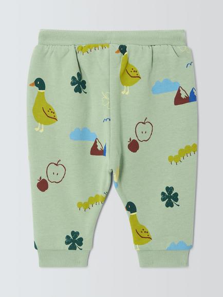 John Lewis Baby Adventure Joggers, Adventure Print - view 2, Adventure Print