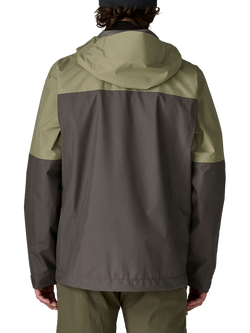 Patagonia Boulder Fork Waterproof Jacket, Green/Grey - view 2, Green/Grey