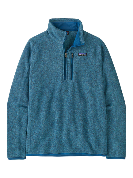 Patagonia Better Sweat Quarter Zip Fleece Jacket, Light Blue