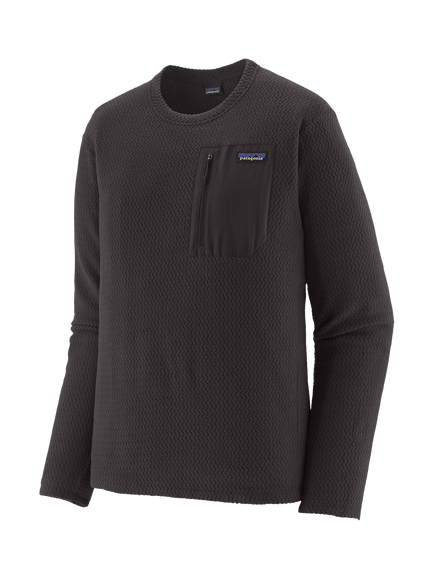 Patagonia Men's R1 Air Crew Fleece Top, Black, Black