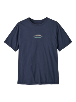 Patagonia Men's 95 Oval Logo T-Shirt, Navy, Navy