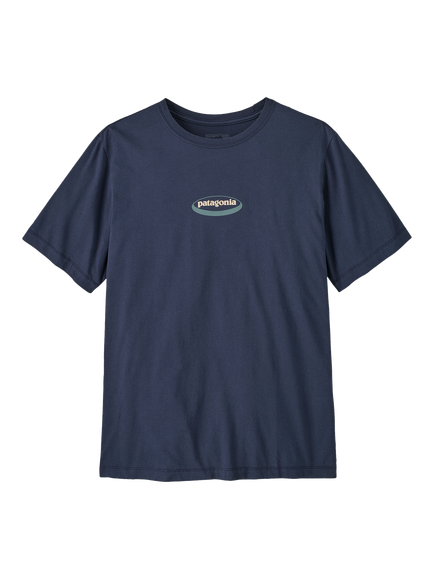 Patagonia Men's 95 Oval Logo T-Shirt, Navy, Navy