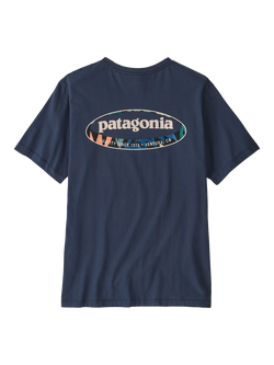 Patagonia Men's 95 Oval Logo T-Shirt, Navy - view 2, Navy