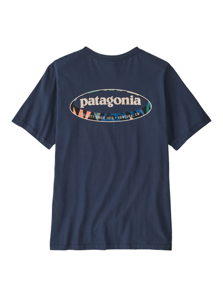 Patagonia Men's 95 Oval Logo T-Shirt, Navy - view 2, Navy