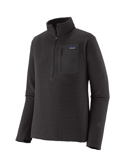 Patagonia Men's R1 Air Zip Neck Fleece, Black, Black
