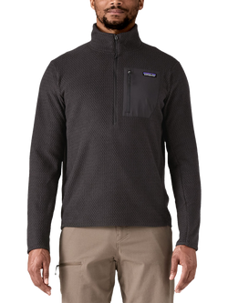 Patagonia Men's R1 Air Zip Neck Fleece, Black - view 2, Black