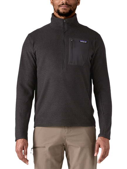 Patagonia Men's R1 Air Zip Neck Fleece, Black - view 2, Black