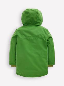 Mini Boden Kids' Novelty 3D Hood Waterproof Coat, Broccoli Monster - view 2, Broccoli Monster