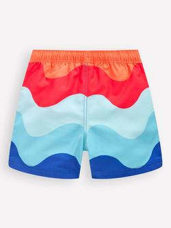 Mini Boden Kids' Swim Shorts, Wide Waves - view 2, Wide Waves