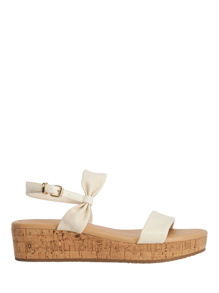 Dune London Laliz Leather Flatform Sandals, Cream