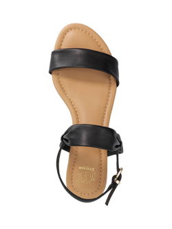 Dune London Laliz Leather Flatform Sandals - view 2, Black