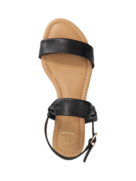 Dune London Laliz Leather Flatform Sandals - view 2, Black