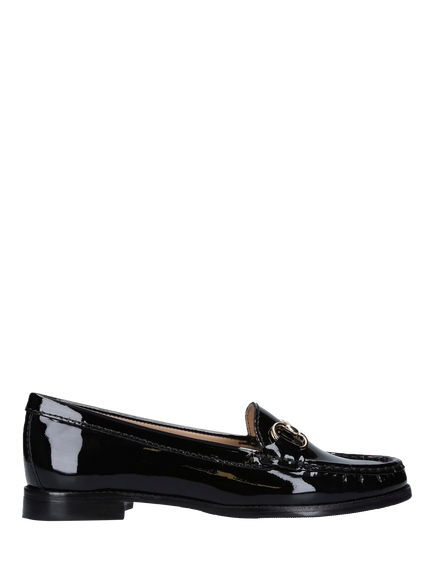 Carvela Patent Slip On Brogues, Black, Black