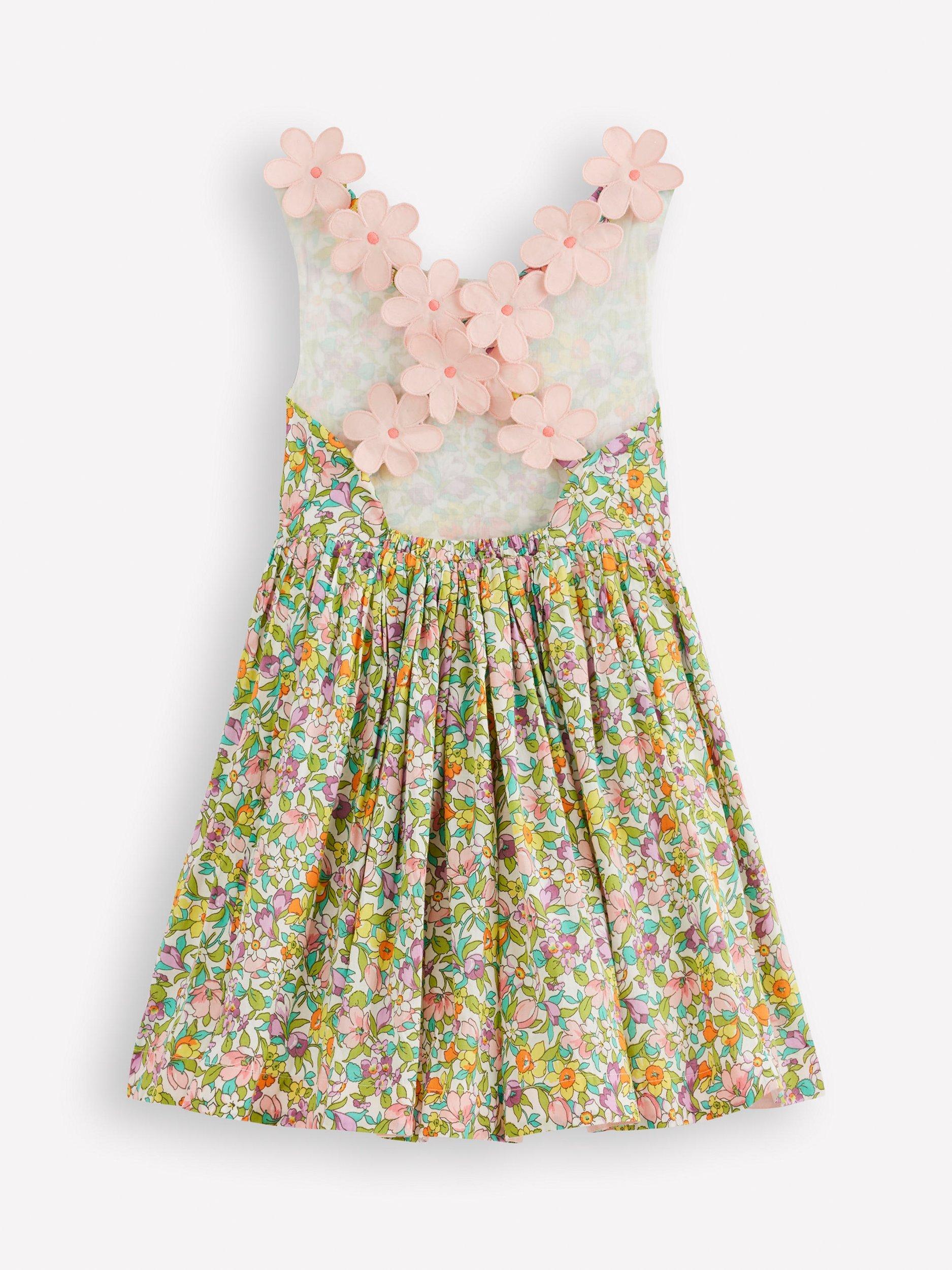 mini boden cross back dress Boden Girls Novelty Cross-Back Dress in Blue