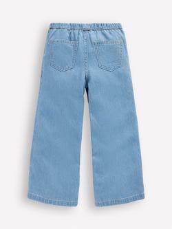 Mini Boden Kids' Draw Cord Jeans, Light Wash Denim - view 2, Light Wash Denim