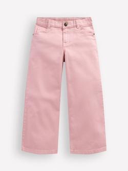 Mini Boden Kids' Wide Leg Jeans, Pink, Pink
