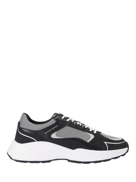Kurt Geiger London Lloyd Lace Up Trainers, Black/Multi