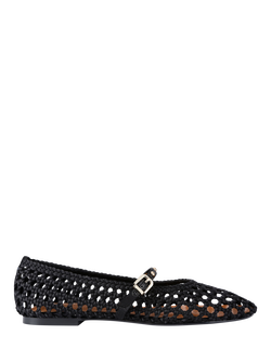 KG Kurt Geiger Rhoda Woven Mary Jane Ballerina Pumps, Black