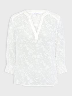 Gerard Darel Callys Embroidered Floral Top, Ecru, Ecru