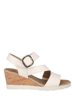 Westland by Josef Seibel Eloise 01 Wedge Heel Strappy Sandals, White - view 2, White