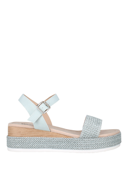 Westland by Josef Seibel Madison 08 Flatform Buckle Sandals, Blue Light - view 2, Blue Light