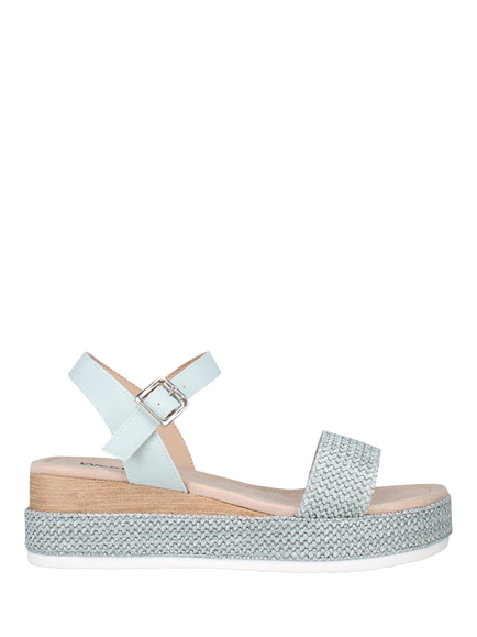 Westland by Josef Seibel Madison 08 Flatform Buckle Sandals, Blue Light - view 2, Blue Light